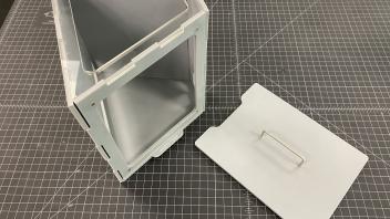 Laser Cut Wedge Shaped Box
